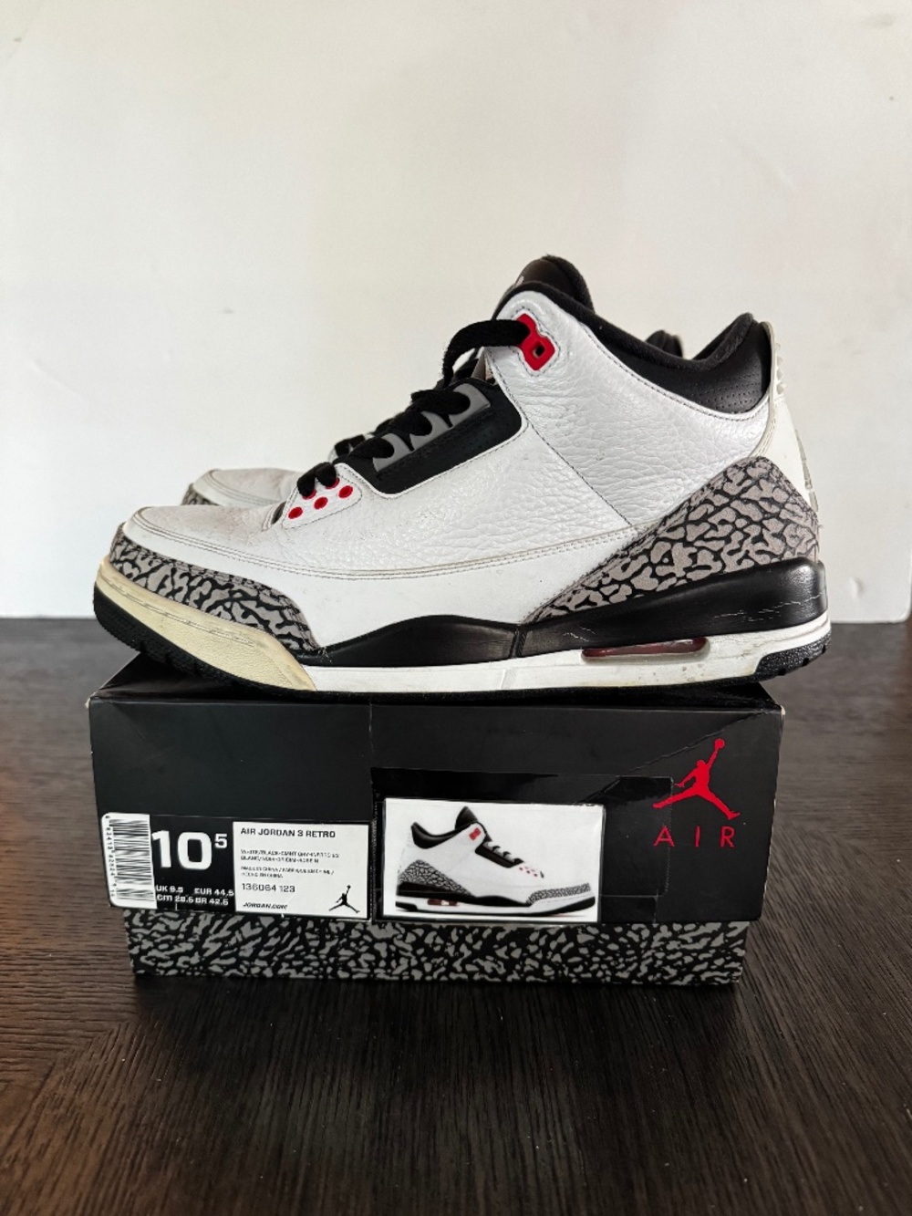 Nike Air Jordan 3 Retro Infrared 23   Size 10.5 136064 123. (2014)